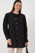 Bebe Yaka Uzun Tunik 5967 - Siyah resmi